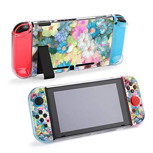 กรณีสำหรับ Nintendo Switch Flowers Daisies Five-Pieces Set Cover Protective Case Case Game Game Accordories สำหรับสวิตช์