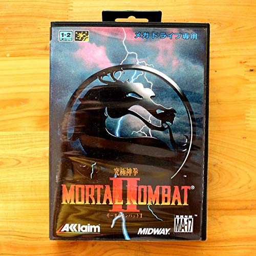 Romgame Motal Kombat II 16 บิตการ์ดเกม SEGA MD พร้อมกล่องค้าปลีกสำหรับ Sega Mega Drive สำหรับ Genesis US Shell