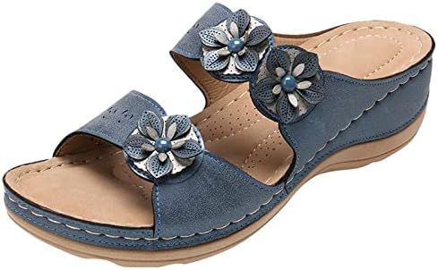 Masbird Sandals สำหรับผู้หญิง, 2023 ฤดูร้อนลื่นบนลิ่มรองเท้าแตะผู้หญิงที่สะดวกสบายเปิดนิ้วเท้าแพลตฟอร์มรองเท้าแตะรองเท้าชายหาด