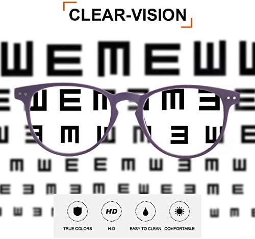 แว่นตาอ่านหนังสือสำหรับผู้ชาย Ignaef 2 แพ็คสำหรับผู้ชาย, แว่นตาบานพับสปริงแบบมีสไตล์กลมมีสไตล์ 0.1 0.15 0.2 0.25 0.3 0.35