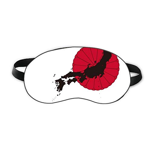 รูปแบบการแผนที่สัญลักษณ์ญี่ปุ่น Sleep Eye Shield Soft Night Blindfold Shade Cover