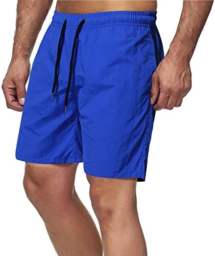 กางเกงขาสั้นชุด Ymosrh สำหรับผู้ชายคลาสสิกพอดีกับกางเกงขาสั้นชายหาดฤดูร้อนที่มีเอวยืดหยุ่นและกระเป๋ากางเกง