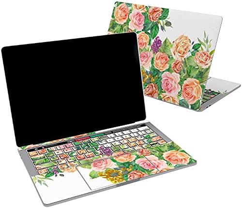 Lex Altern Vinyl Skin เข้ากันได้กับ MacBook Air 13 นิ้ว Mac Pro 16 Retina 15 12 2020 2019 2018 Rose Nature Flower