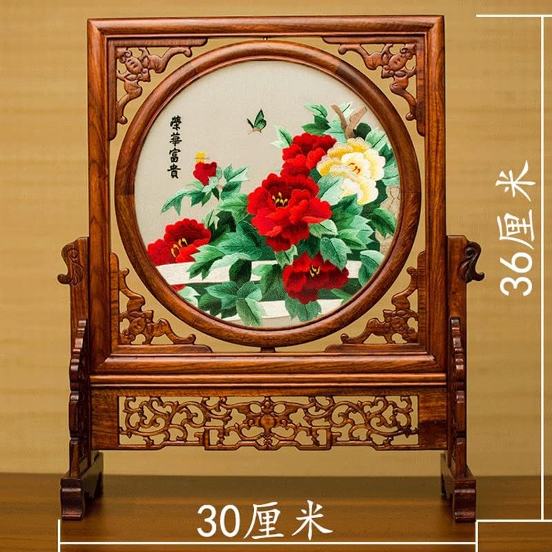 WYFDP Embroidery Tabletop Ornament Suzhou Embroidery Beauty Beauty จีนหน้าจอหน้าจอรูปแบบโบราณของขวัญเย็บปักถักร้อย
