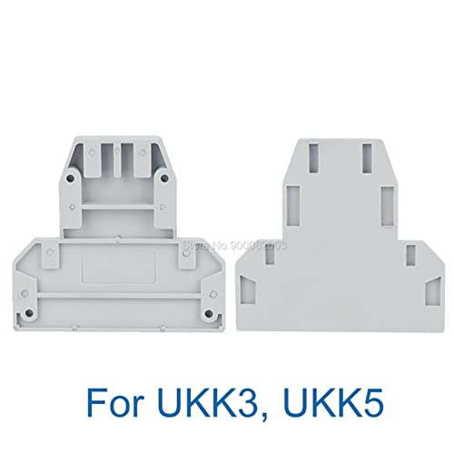 100Pcs DG-UKK3/5 End Barrier Plate for UKK3 UKK5 UK Double Level Rail Terminal Block Accessories DG-UKK 3/5 End
