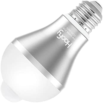 เซ็นเซอร์ความเคลื่อนไหว LED หลอดไฟ, 9W เย็นสีขาว 6500K Smart PIR LED LED BULBS 120 มุมลำแสงเปิด/ปิดไฟรักษาความปลอดภัยกลางแจ้ง/อินเทอ