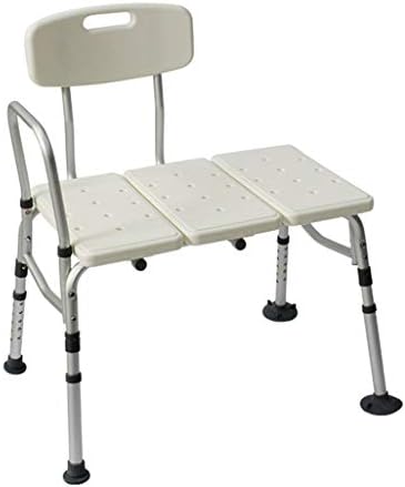 เก้าอี้ห้องน้ำ knoxc เก้าอี้ที่นั่งห้องอาบน้ำปรับได้ใน 10 ความสูงสำหรับผู้สูงอายุ/ผู้พิการ/ตั้งครรภ์ที่มีพนักพิงและรองรับม้านั่งอาบน้ำในงานหนัก
