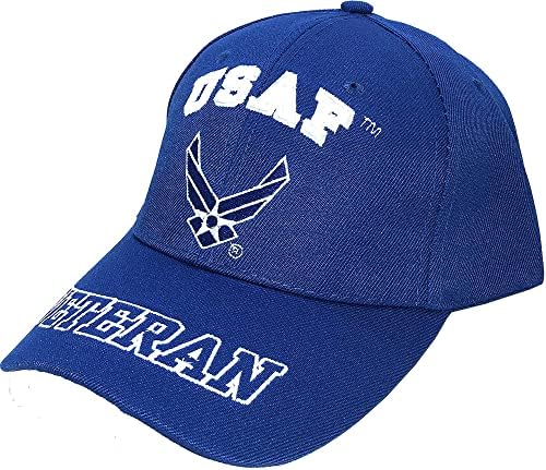 หมวกหมวกเบสบอลสีน้ำเงินทหารผ่านศึก USAF States