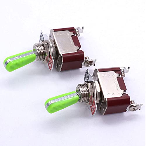 Schik 2PCS Univeral Heavy Duty 20A 125V DPST 4 TERMINAL ON/OFF ROCKER SWITCH SWITCH SWITCH METAL STAINLES