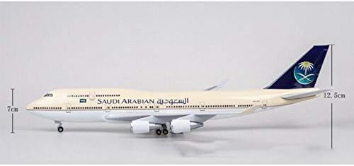 Saudi Arabia Airplane Model Boeing B747 พร้อมล้อพร้อมไฟ 47 ซม.