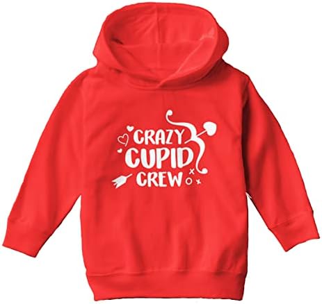 Tcombo Crazy Cupid Crew - Hearts Love Arrows Toddler/Youth Fleece Hoodie